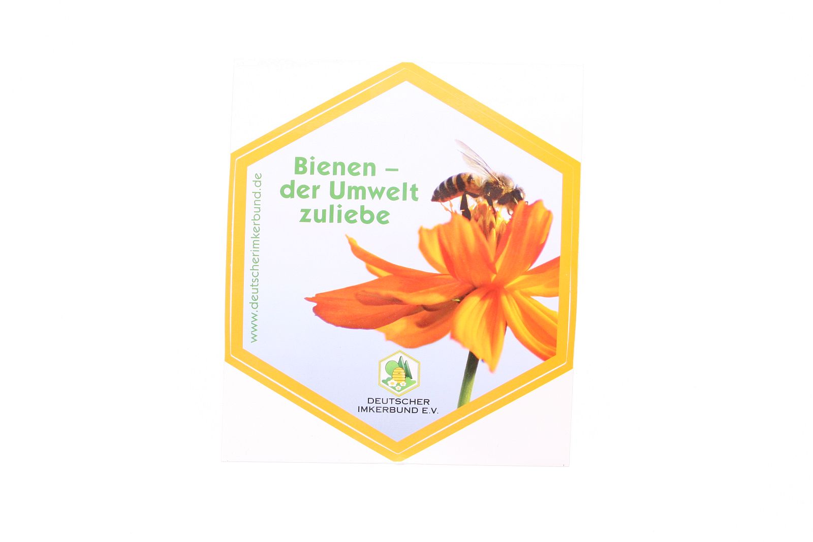 Sticker "Bienen - der Umwelt zuliebe" ca. 16,5 cm