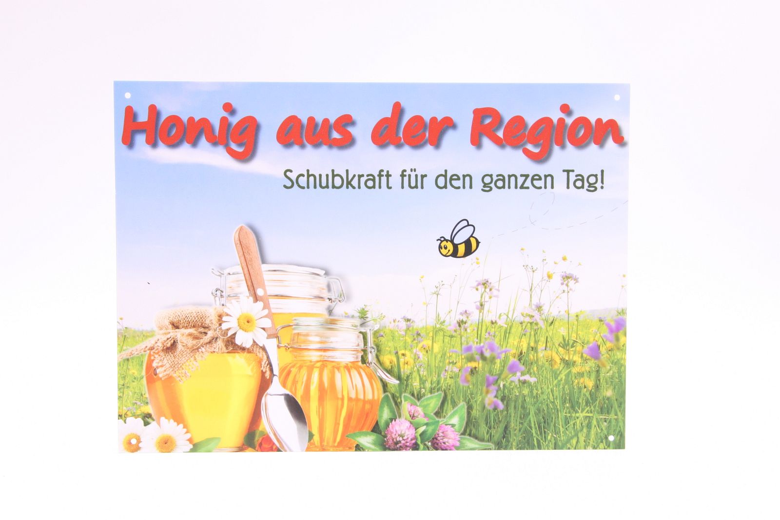 Honigwerbeschild "Honig aus der Region" 29,7 x 21 cm