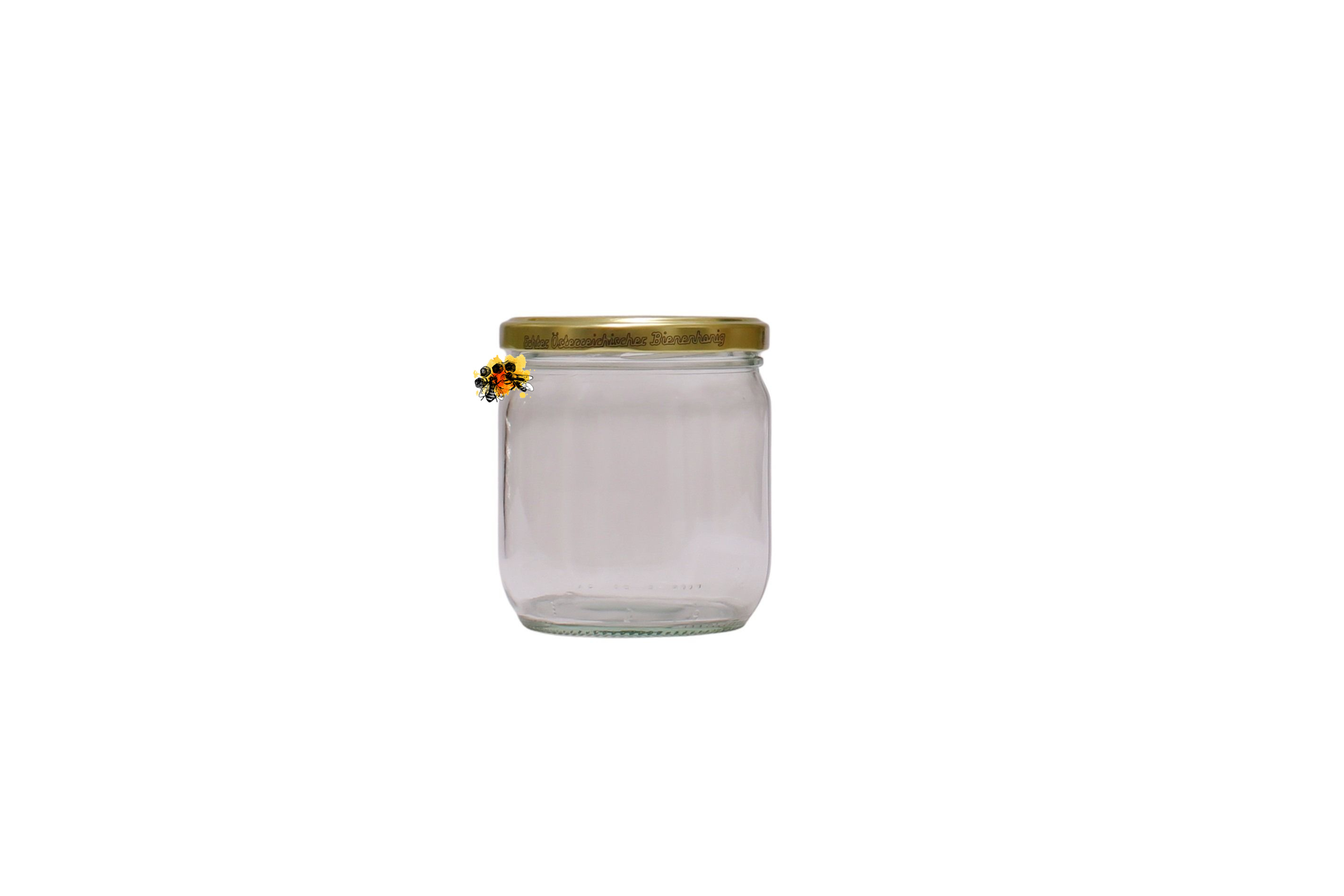 Honigglas 0,5kg  neutral inkl. Deckel 20 Stück