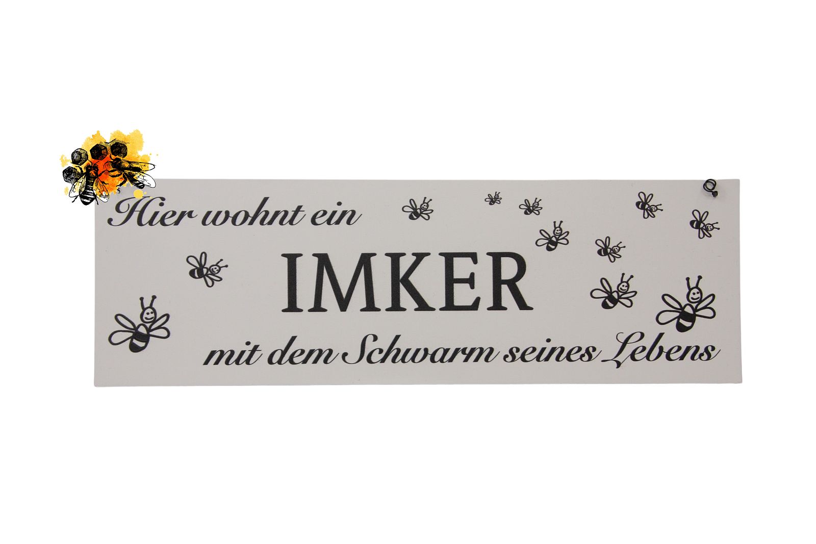 Dekoschild "Hier wohnt ein Imker" Dekoschild "Hier wohnt ein Imker"