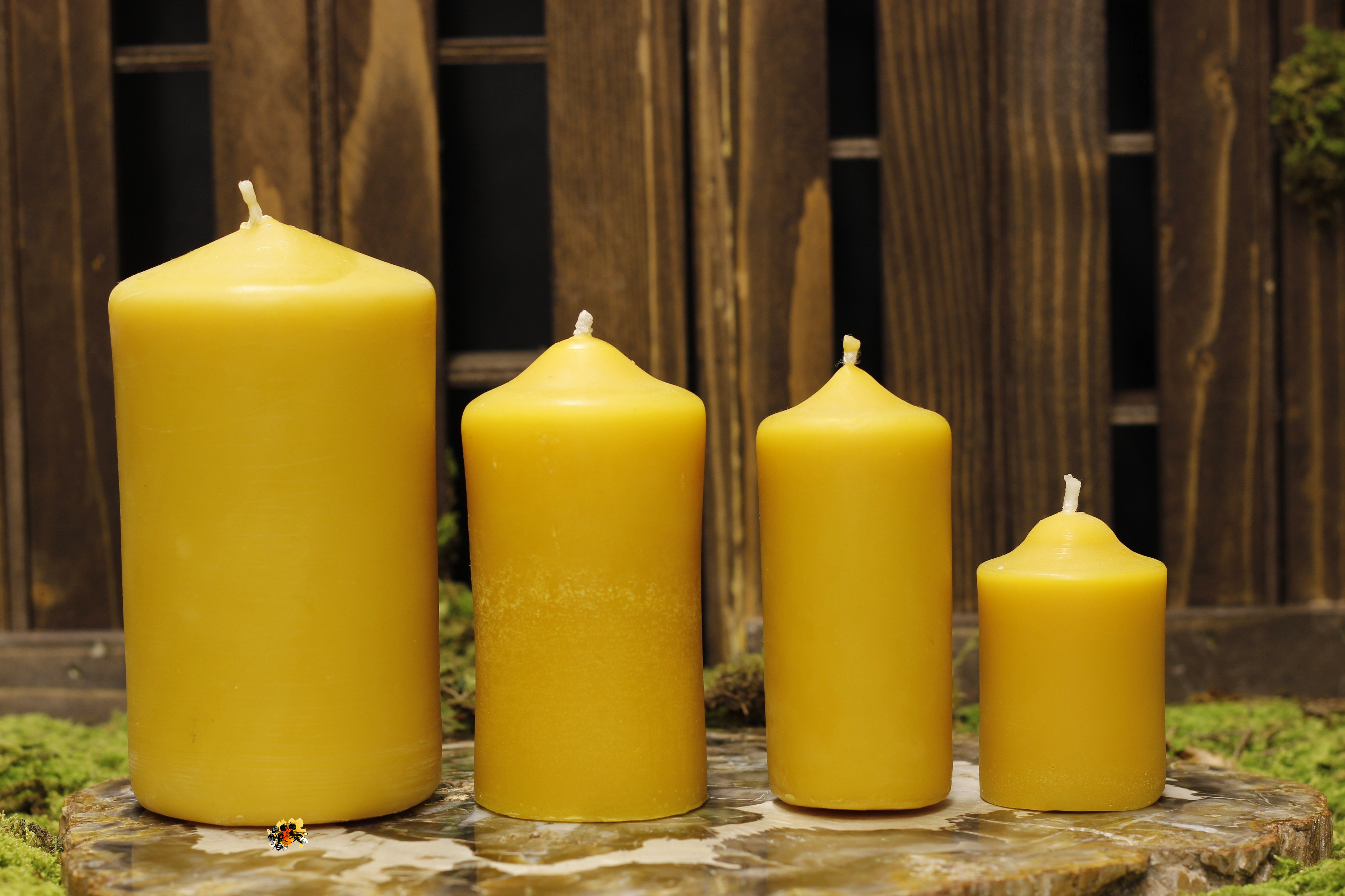 Stumpe "Classic" Bienenwachskerze
