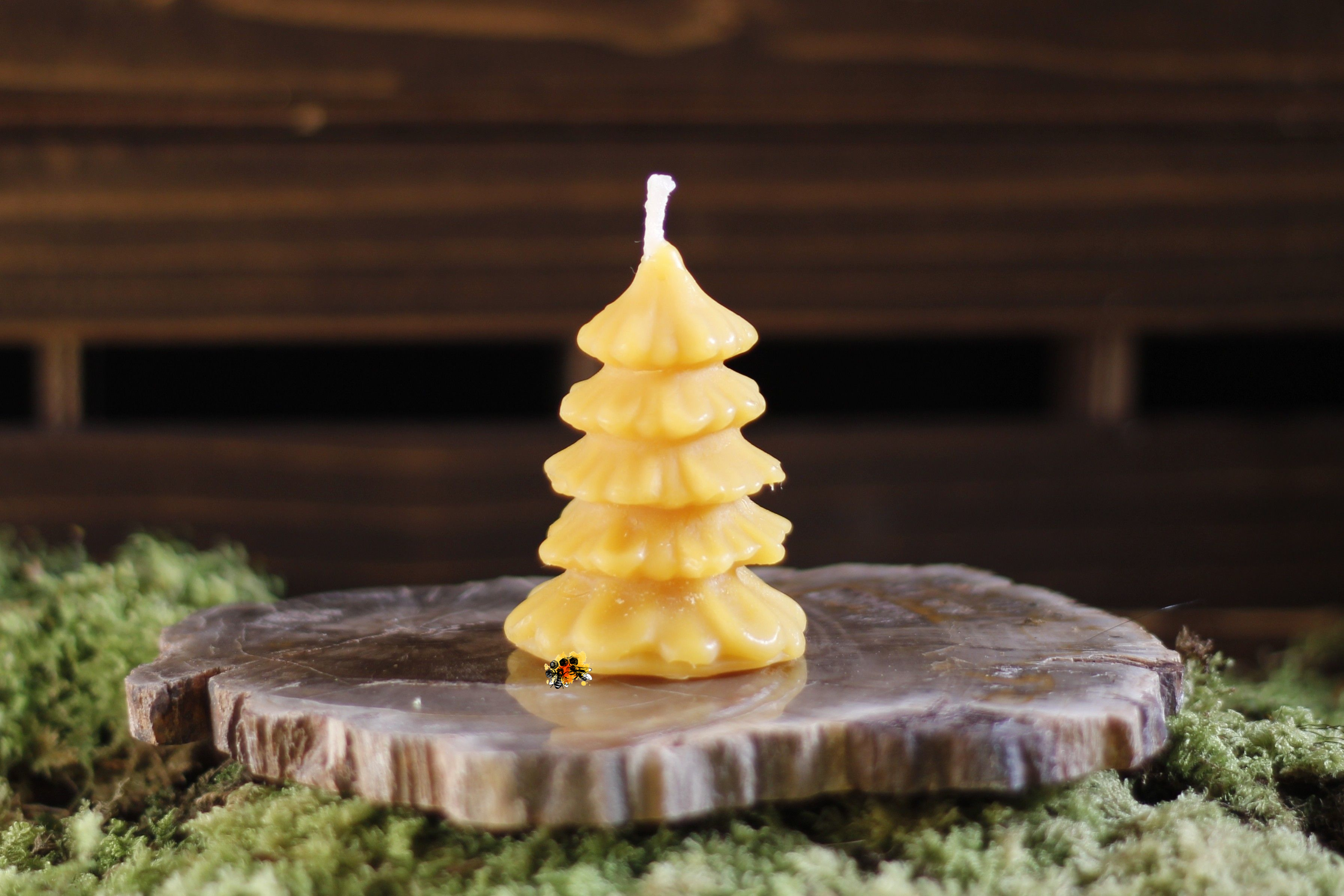 Baum "Glanzbaum" Bienenwachskerze