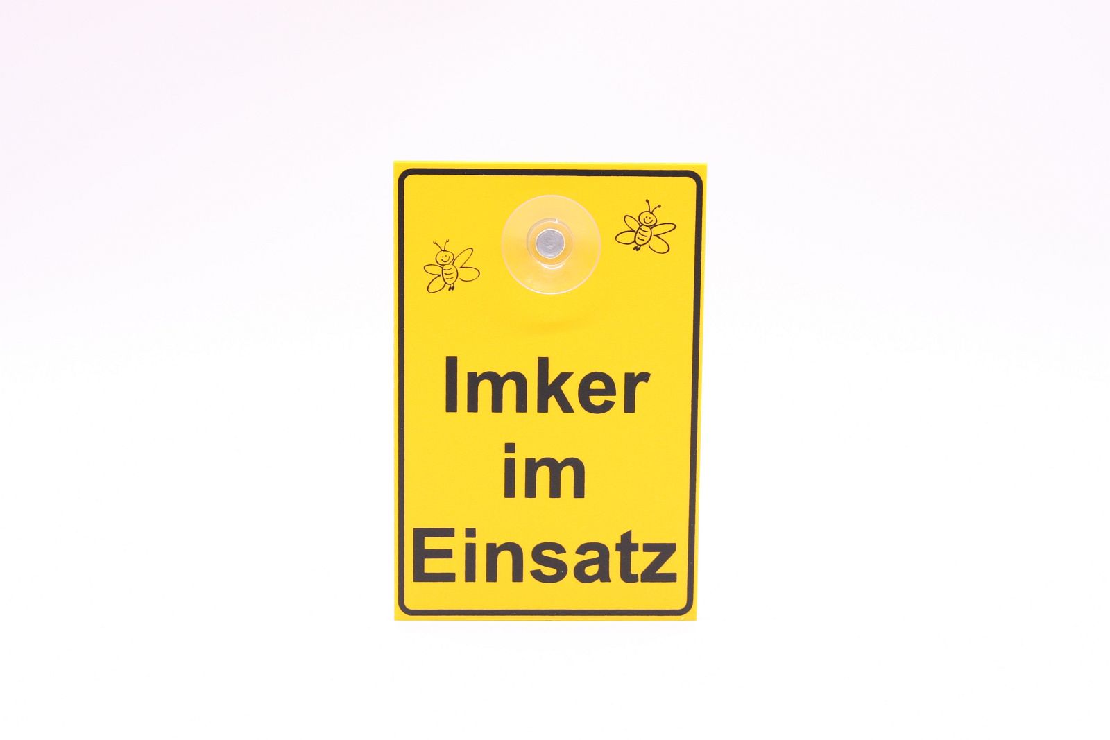 Saugnapfschild Imker im Einsatz