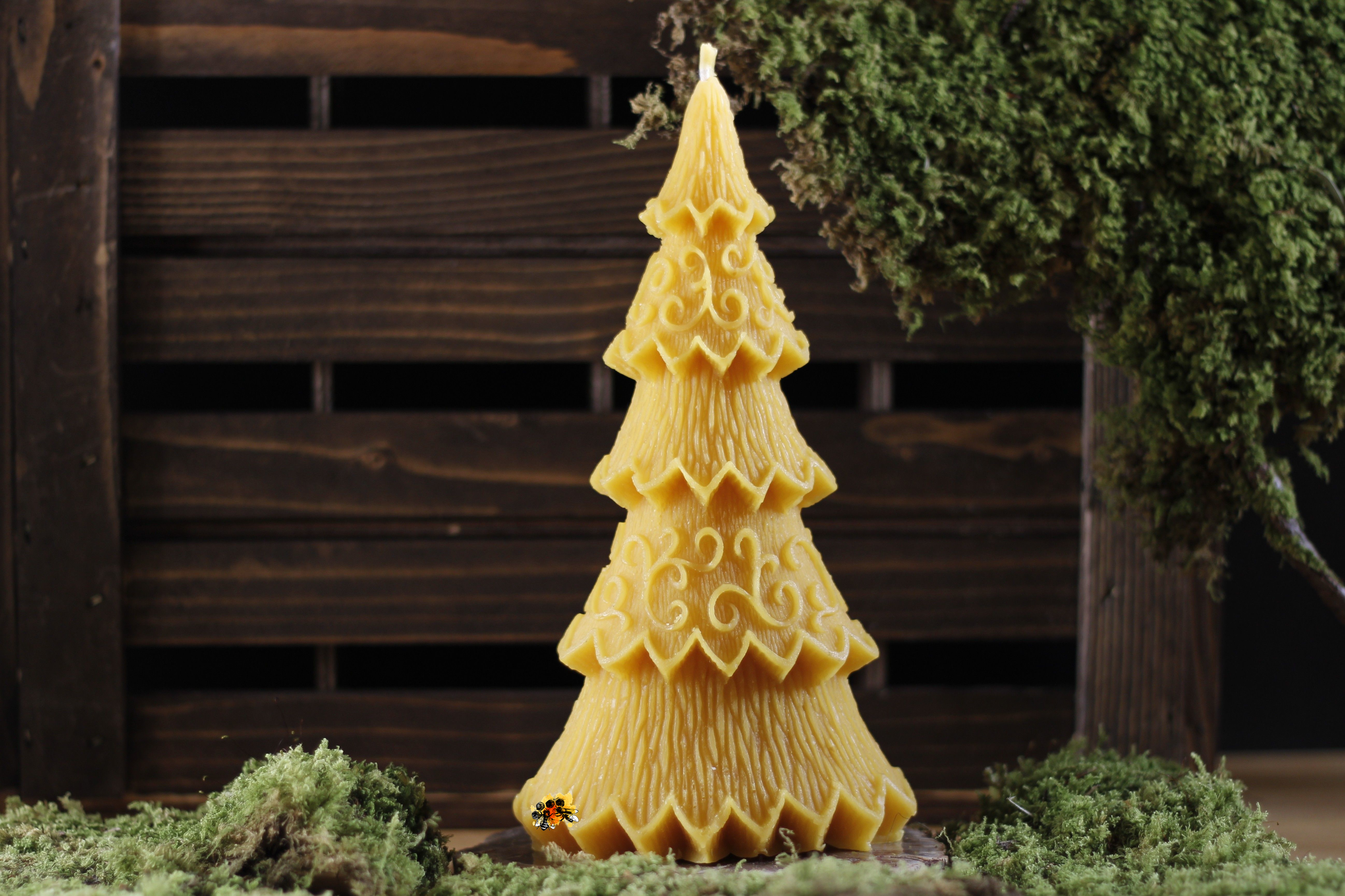 Baum "Weihnachtsbaum" Gr. 2 Bienenwachskerze
