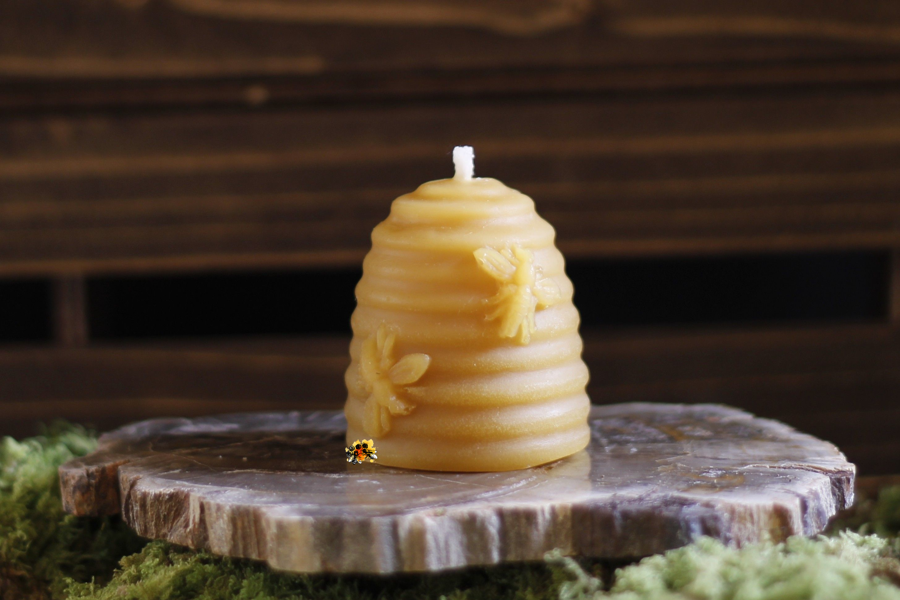 Bienenkorb "Bienenheimat" Bienenwachskerze