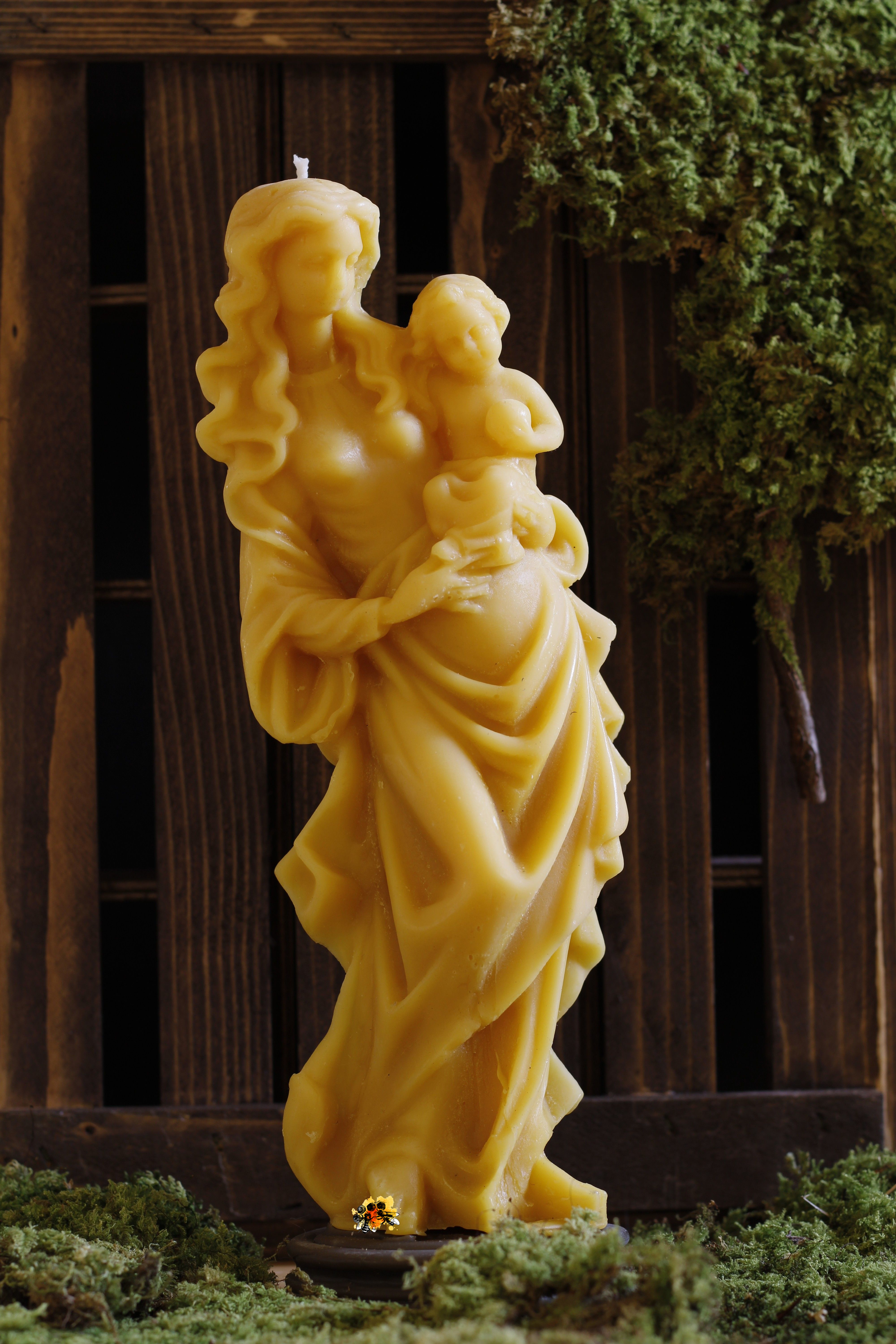 Madonna Bienenwachskerze