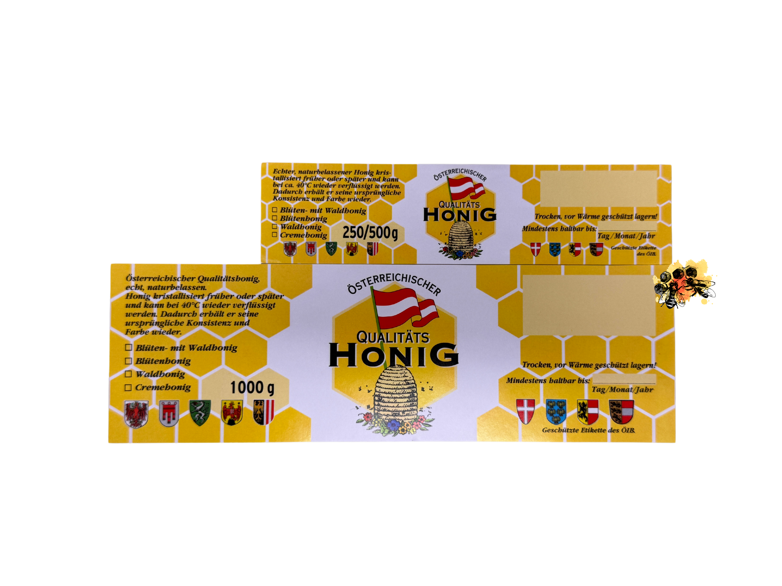 Etikett "Österreichischer Imkerbund" Etikett "Österreichischer Imkerbund"