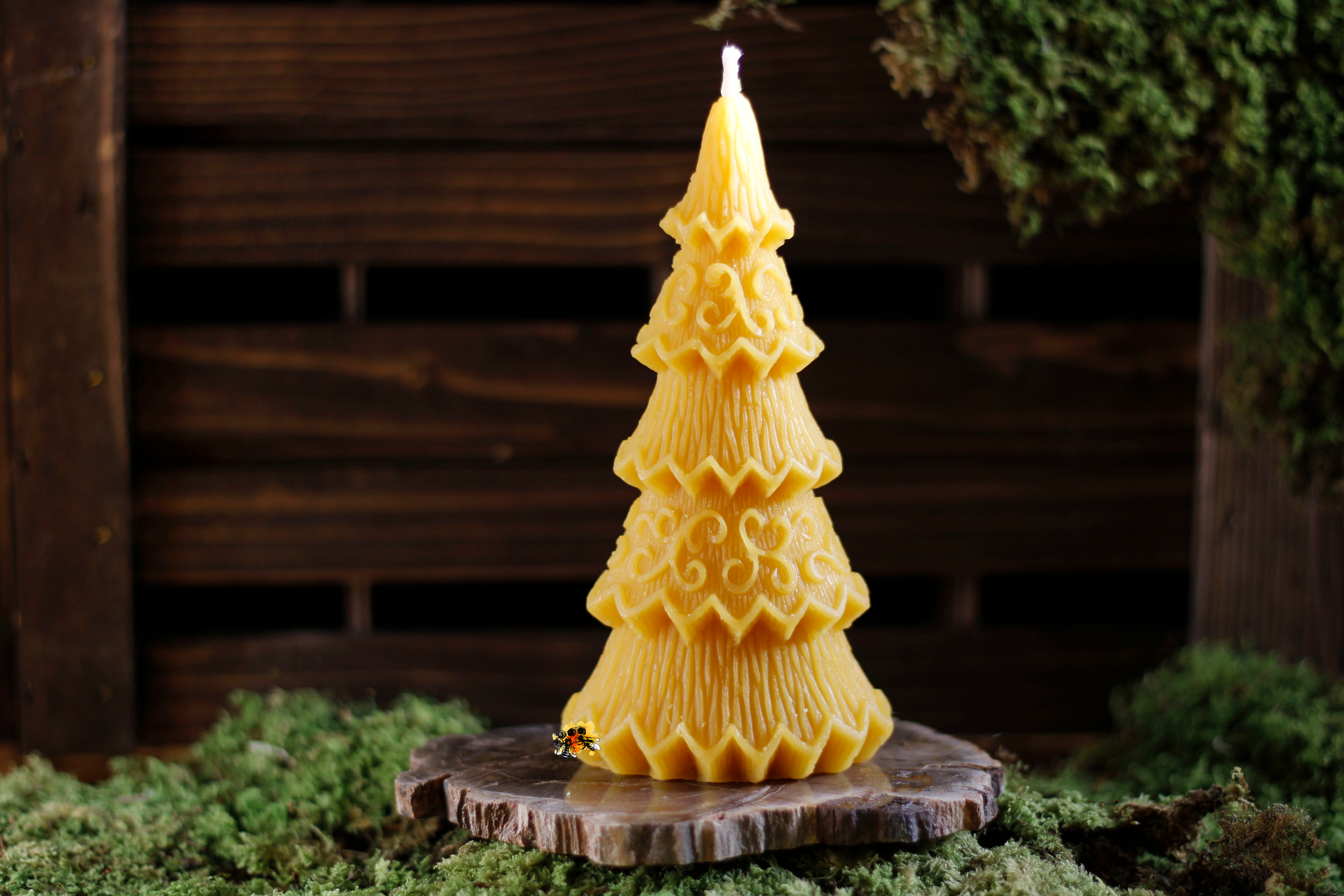 Baum "Weihnachtsbaum" Gr. 1 Bienenwachskerze