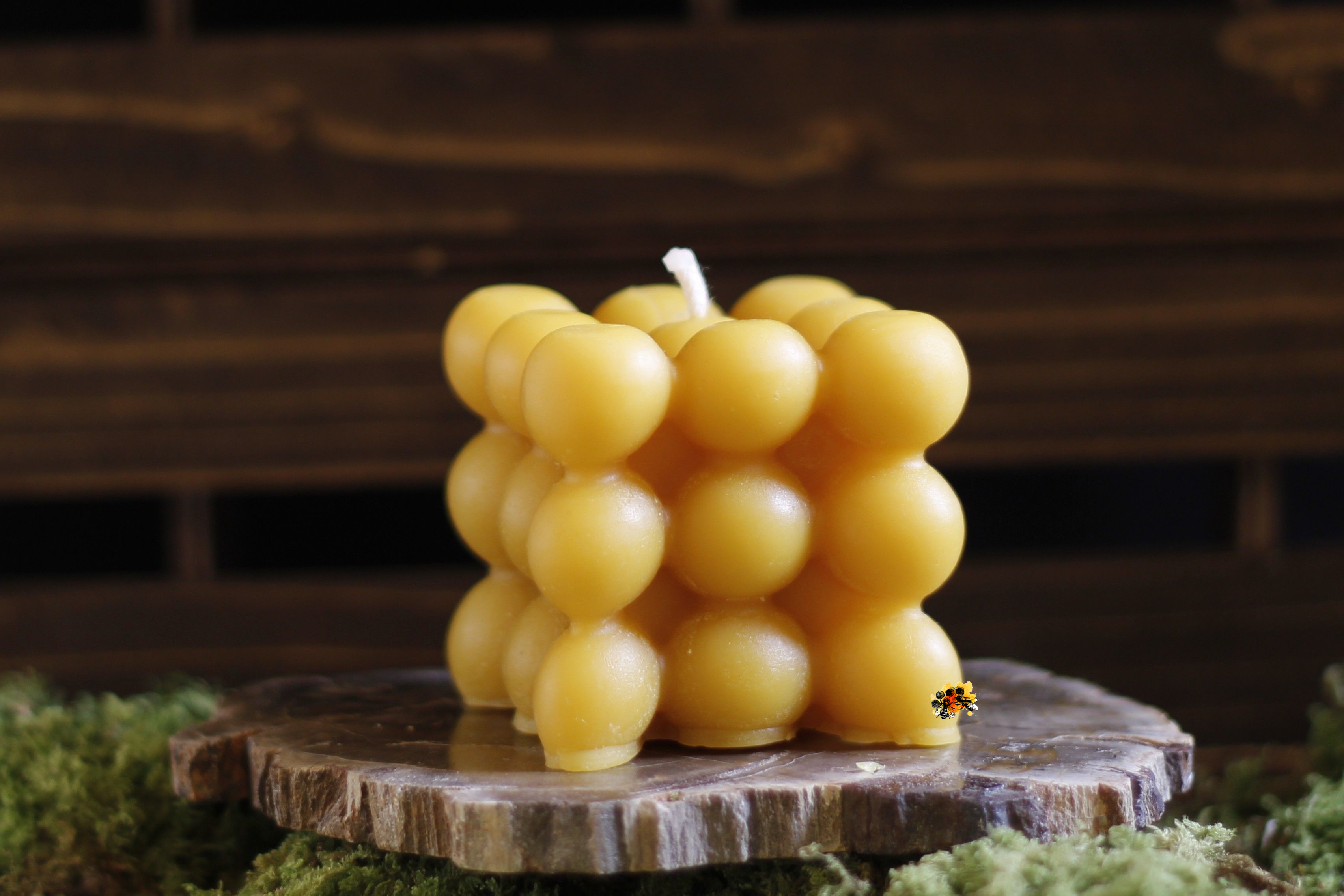 Bubble Candle Bienenwachskerze