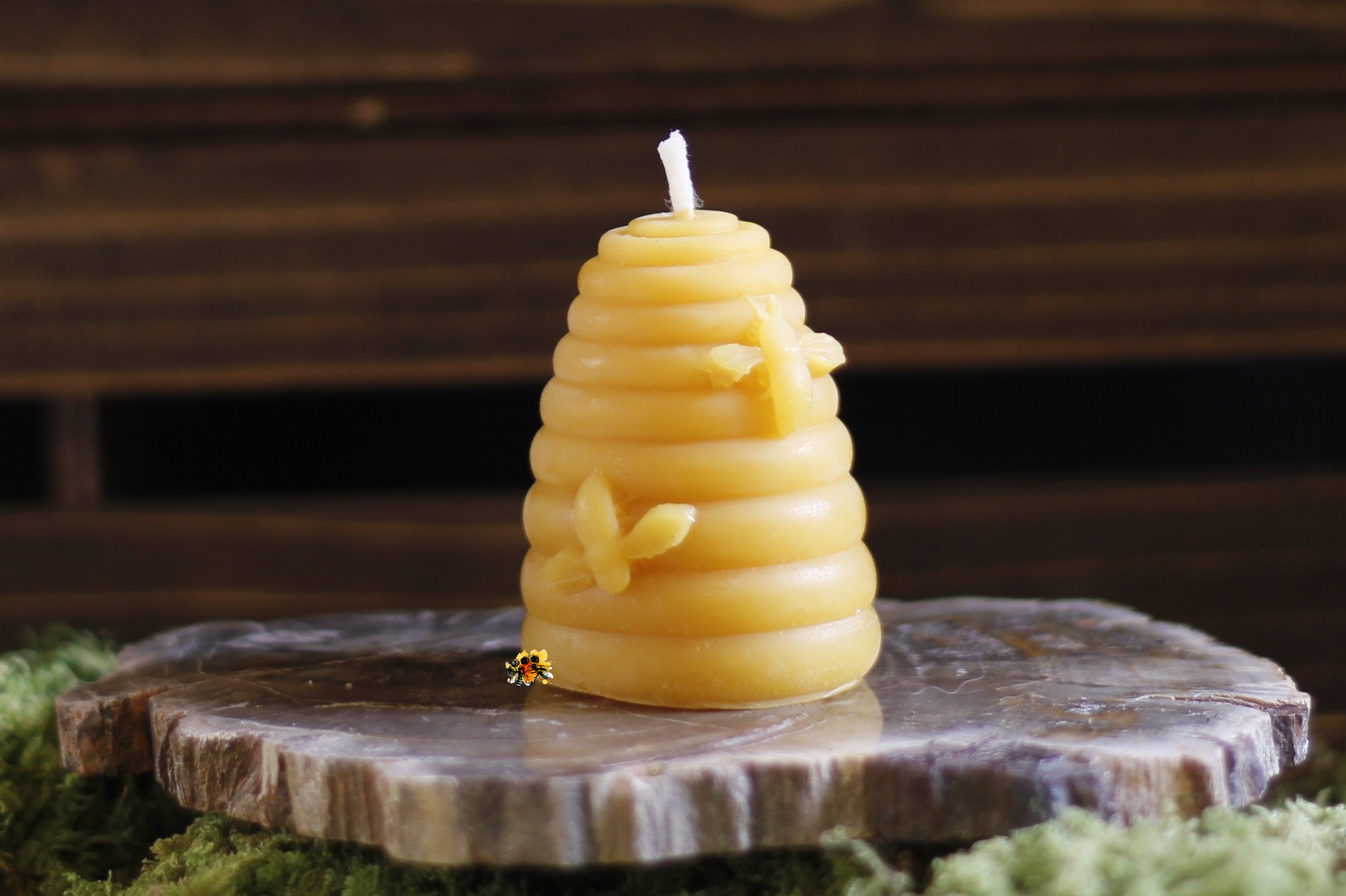 Bienenkorb "Honigstätte" Bienenwachskerze