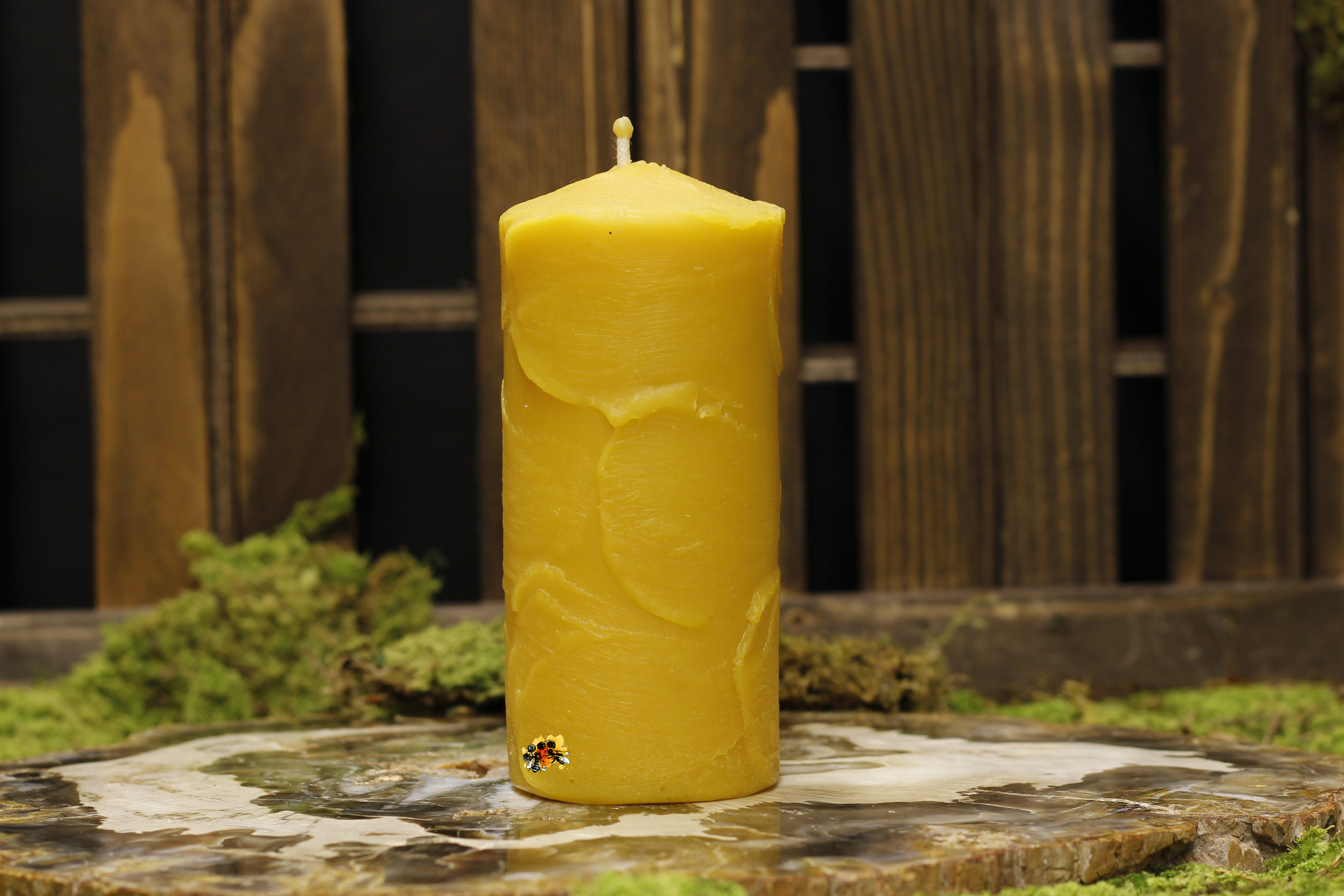 Stumpe "Aroh" Bienenwachskerze