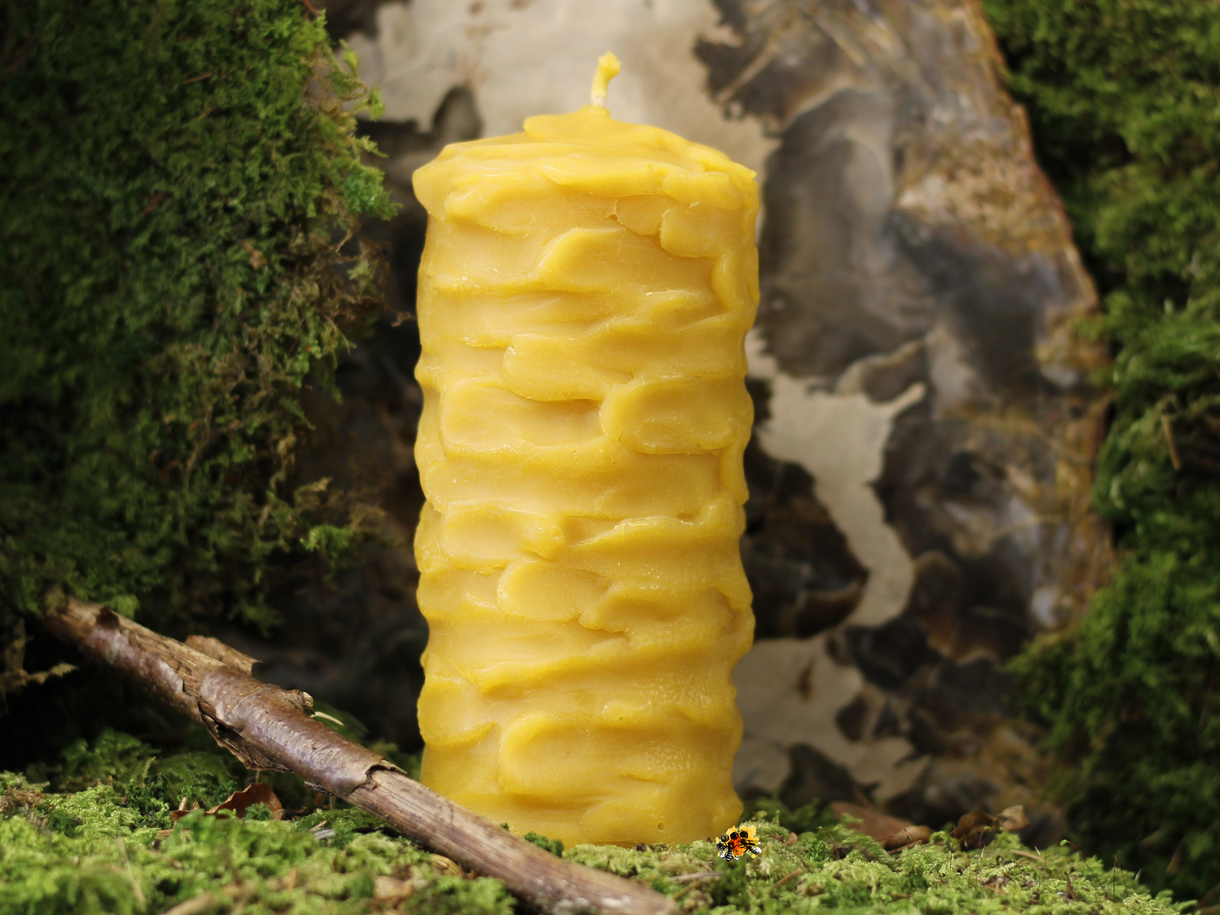 Stumpe "Cara" Bienenwachskerze