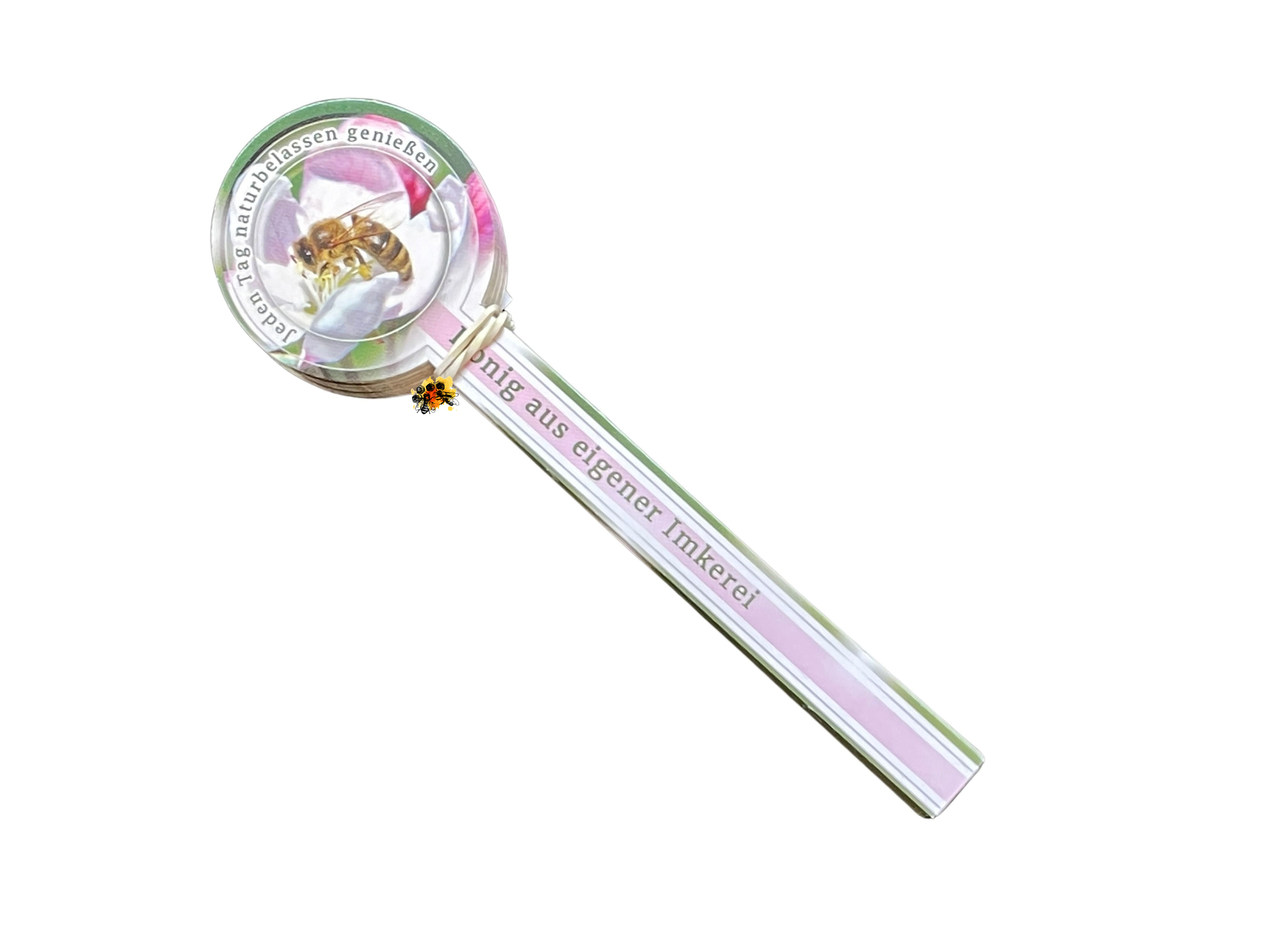 Gewährverschluss Biene, flieder rund Gewährverschluss Biene, flieder rund