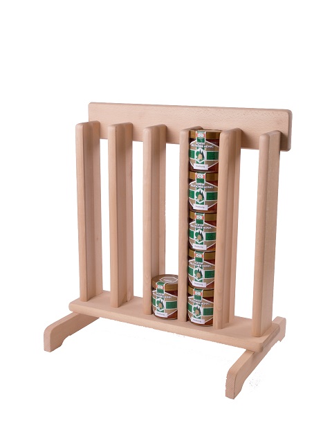 Honigverkaufsregal aus Holz, Tischmodell Honigverkaufsregal aus Holz, Tischmodell